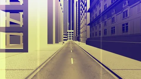 Street Level Background HD Stock Footage 10870919