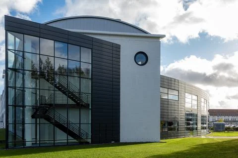 Street level view of a multi-storey building Stock Photos