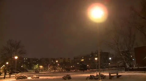 Street light on/off during the night timelapse Video stock 10734996