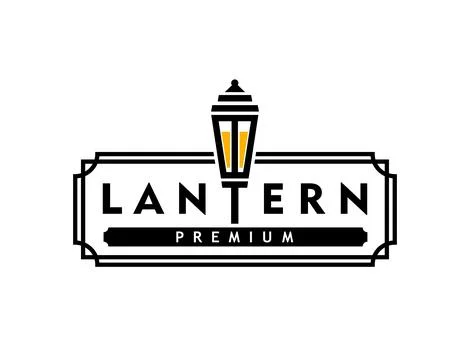 Street light lamppost lantern icon or retro symbol Stock Illustration
