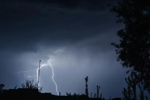 Street Light Lightning Stock Photos