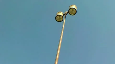 Street Light Pan Up (HD) Stock Footage 11358028