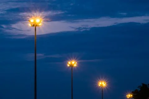 Street light post Stock Photos