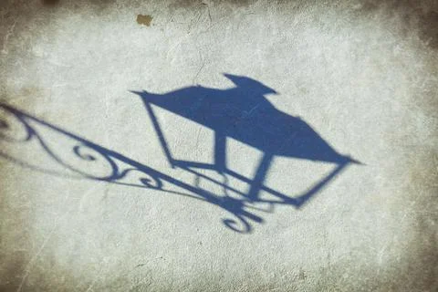 Street light shadow, Spain Foto stock