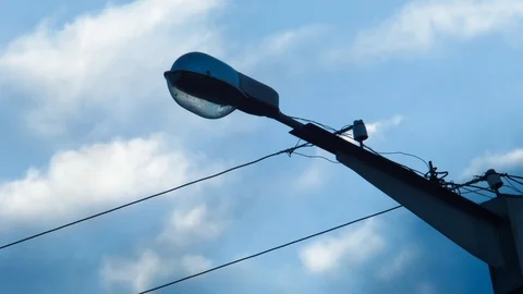 Street light. Stop motion Video stock 112392454