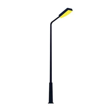 Street light on white background. Vector illustration in trendy flat style. EPS Stock Illustration