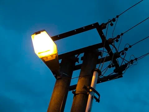 Street lighting lamp Fotos Stock