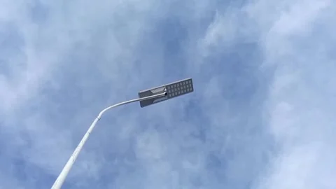 Street lighting, lamp post Stock Footage 329395717