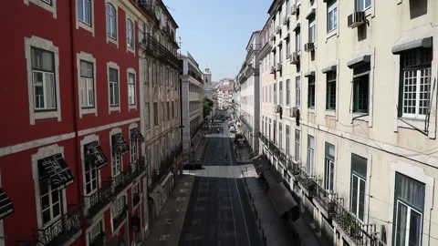 Street of Lisbon Stock Footage 136579402
