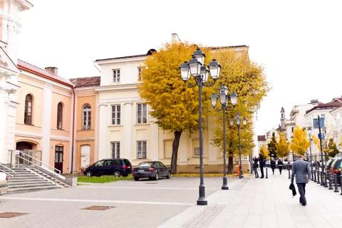 Street in lithuania Stock Photos