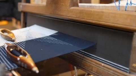 On the street on a loom Stock Footage 125958199