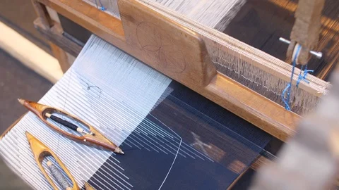 On the street on a loom Stock Footage 125958415