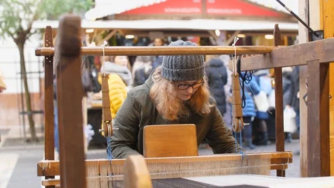 On the street on a loom Stock Footage 126029690