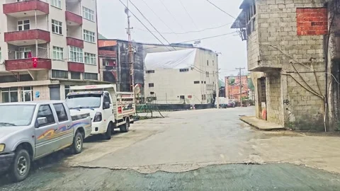 A street with a lot. Stock Footage 282785758