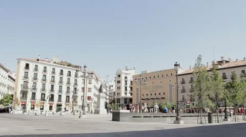 Street Madrid Stock Footage 12101723