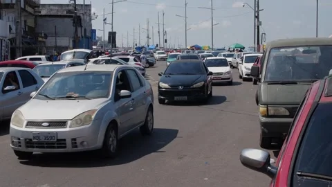 Street in Manaus Stock Footage 298400335