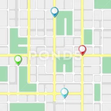 Street map Stock Illustration
