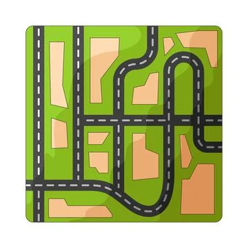 Street map illustration Stock Illustration