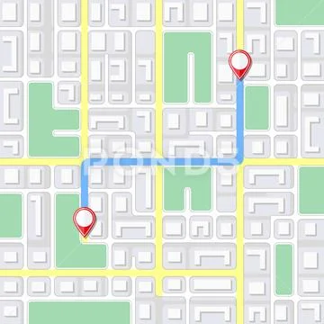Street map. Navigation background Stock Illustration