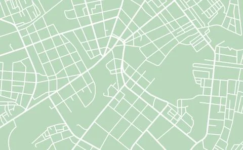 Street map of town Stock Illustration