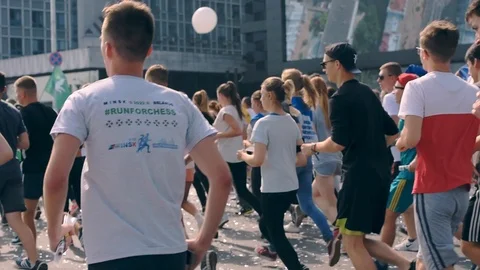 Street marathon 2 Stock Footage 94831045
