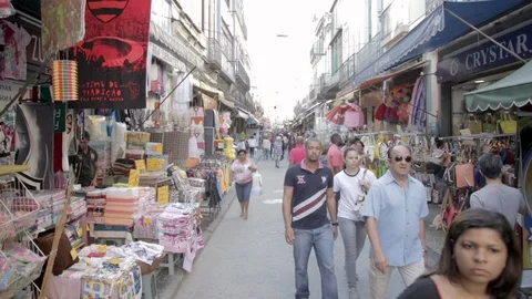 Street Market Stock Footage 86265746