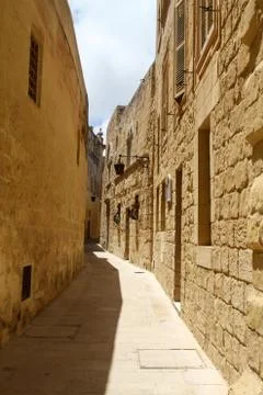 Street in mdina Stock Photos