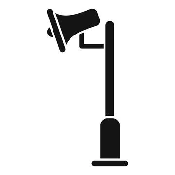 Street megaphone announcing important information icon Stock Illustration