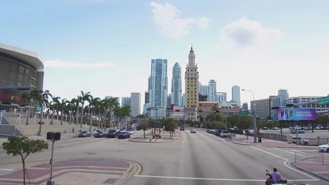 Street in Miami (Florida) Stock Footage 74979386