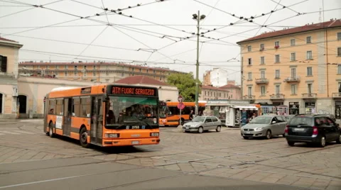 Street in Milan Stock Footage 41881541