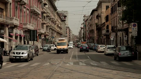 Street in Milan Stock Footage 41881577