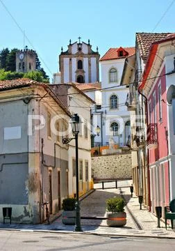 Street of miranda do corvo Stock Photos
