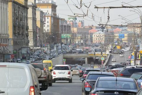 Street of Moscow Foto stock
