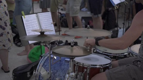 Street music Stock Footage 125895635
