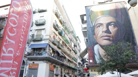 Street of naples Stock Footage 128448475