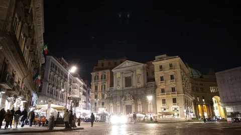 Street of naples Stock Footage 128448542