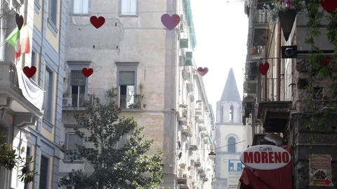 Street of Naples Video stock 128449142