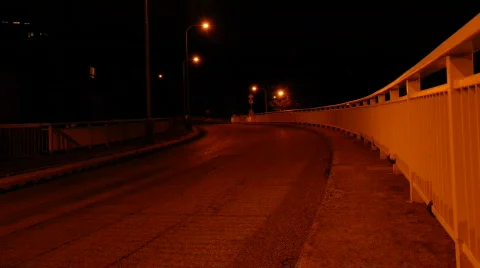 Street at night Stock Footage 528987