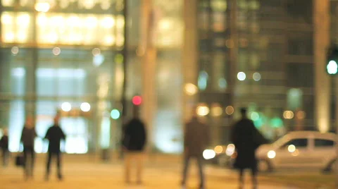 Street at night. Stock Footage 741056