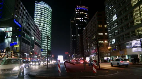 Street in the night Video stock 1091526