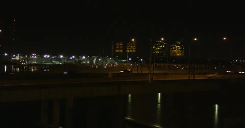 Street at Night Video stock 30440461