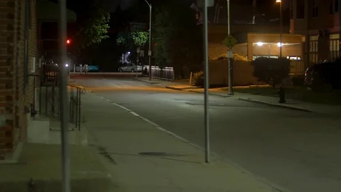 Street at night 스톡 동영상 77607068