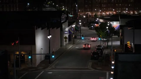 Street at night Video stock 252010809