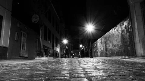 Street by night Stock Photos