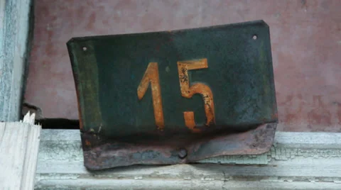 Street number 15 Stock Footage 34150063