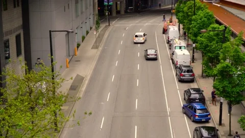 Street Overpass With Light Traffic Stock Footage 197487784