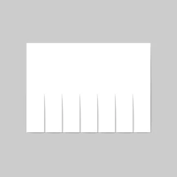 Street paper ad or announcement with tear-off stripes Ilustração Stock