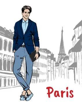 Street of Paris Stock-Illustration