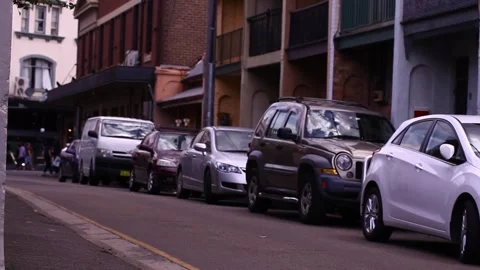 Street parking Video stock 293956816