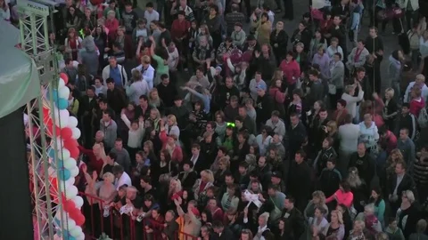 Street party Stock Footage 80877816